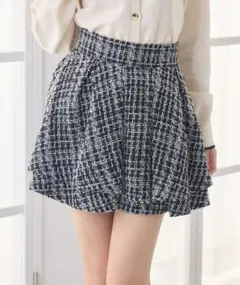 ems excite ラメツイードスカート