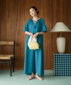 【杏仁 様 専用】インドリネンコットン2WAYワンピース