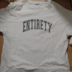 C.O.L.Z.A ENTIRETYプリントスウェット S ホワイト