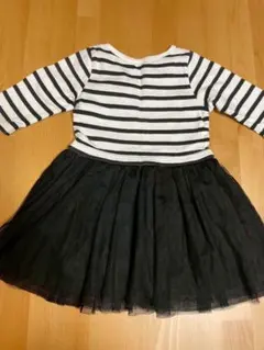 petit main ストライプチュールワンピース