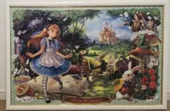 ​【完成品・額縁付】 不思議の国のアリス物語 1000ピース ジグソーパズルのサムネイル