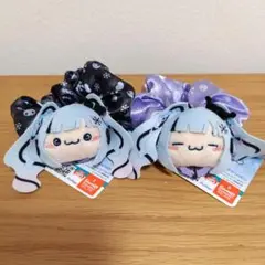 もちぴこぴょこきゅんシュシュ　雪ミク　クロミ　初音ミク