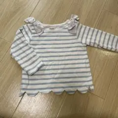 プティマイン　肩リボンラメトップス110cm