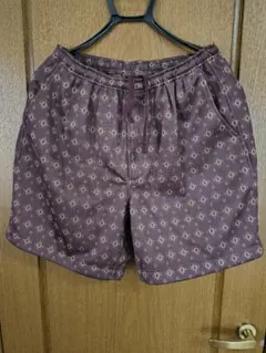 【新品】BEAMS ブラウン 小紋柄　ショートパンツ　Mのサムネイル