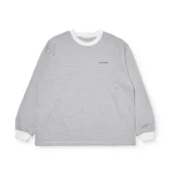 FARAH　Multi Striped L/S Tee ホワイト　XL