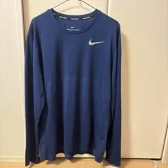 Nike Zonal Cooling 長袖ランニングシャツ L ネイビー