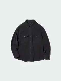 ユニクロ ジャージーオーバーシャツ ブラック M