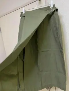 nano UNIVERSE オリーブロングスカート