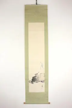 絹本縦軸/東東洋「漁夫」/合箱 - メルカリ