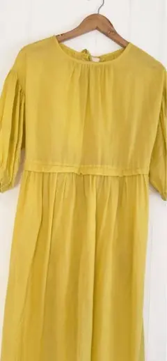 【ロングイエローワンピース】