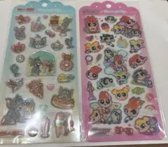 【正規品】ドロップジェリーシール 2枚セット パワパフ　トムジェリ