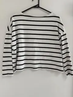 GU ストライプ 七分袖Tシャツ Sサイズ