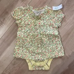 【新品タグ付き】ベビーギャップ　花柄ロンパース70