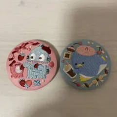 サンリオ ビスケット　刺繍缶バッチ biscuit3 2点セット