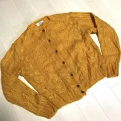 Vintage BENETTONカーディガン　80s 90s モヘア　モヘヤ