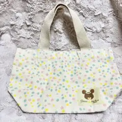 くまのがっこう　ランチトート　ドット
