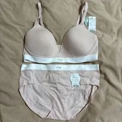 トリンプ　スロギー　ブラジャー　セットアップ　ノンワイヤー　L ピンク