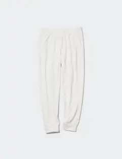 美品　UNIQLO ユニクロ　ジョガーパンツ　エアリズム　S オフホワイト