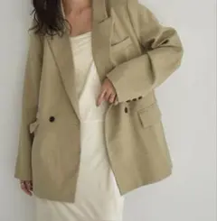 B.C STOK Wブレストボクシー4Bブレザー ベージュ M - メルカリ