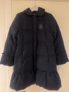 メゾピアノ ダウン90%コート　160cm Lサイズ　ジャケット 紺色