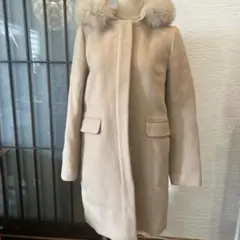 anySIS ベージュ ファーコート