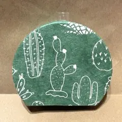 和紙 ハンドメイド花瓶 一輪挿し サボテン柄
