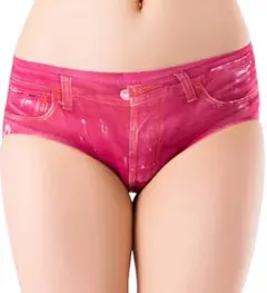 まとめ買い値引き ショーツ パンティー デニムプリント ショートパンツ ピンク