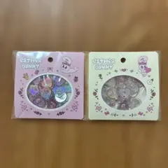 エスターバニー　おはじき風シール ピンク＆クリーム