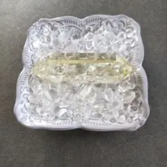 シトリン ダブルポイント 水晶さざれ石 ミニインテリア置物④