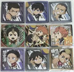 ハイキュー!!　ウエハース　排球レア・極　日向翔陽＆影山飛雄　他　９枚セット