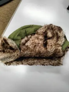 ALPHA　アルファオリーブグリーン フライトキャップ ファー　イヤーフラップ