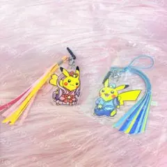 ＊ポケセン トウホク 東北 피카츄 七夕 ストラップ イヤホンジャック＊