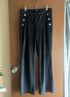 黒いベルベットパンツ サイズM