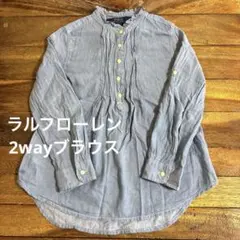 ラルフローレン シャツ 女の子 110 120 フレア 2way ブラウス