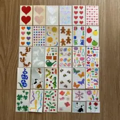 カラフルなデザインシールセット