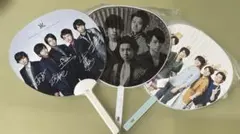 ARASHI 15周年記念 サイン入りうちわ 3点セット