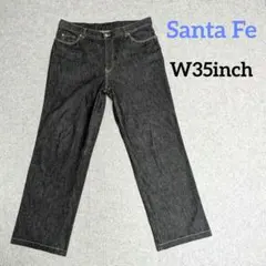 Santa Fe サンタフェ ブラックデニム ワイドデニム W35inchのサムネイル