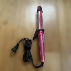 2WAYヘアアイロン スチーム機能付き ピンク