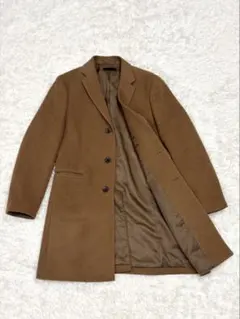 UNIQLO ウールカシミヤ チェスターコート M キャメル