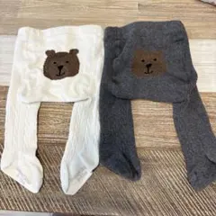 babyGAP ベビータイツ クマケツ 2枚セット 0-12m