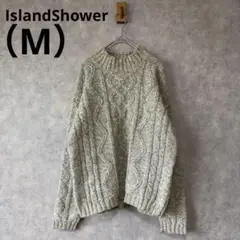 アイスランドシャワーIslandShowerハイネックセーターMケーブル編み冬