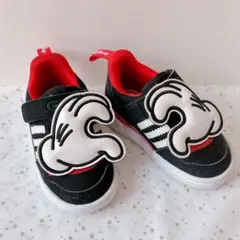 adidas ディズニーコラボ　スニーカー　12cm ブラック×レッド