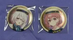 【新品未使用】にじさんじ 缶バッジビスケット 椎名唯華 笹木咲 さくゆいセット