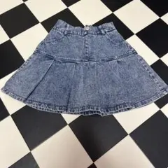 PINK-latte ピンクラテ　デニムプリーツスカート M(150) キッズ