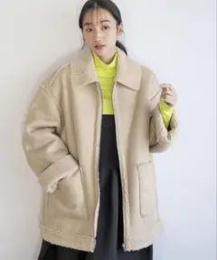 LOWRYSFARM リバーシブルZIPブルゾン ベージュ 即購入可⭕️