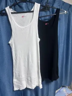 Hanes リブタンクトップ 2枚セット Lサイズ