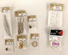 貴和製作所 バレッタ おばけチャーム 羽根プレート ネックレス専用糸 他８点