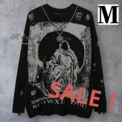 ニット y2k グランジ ゴシック ダメージ ストリート サイバーパンク