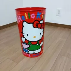 未使用品　ハローキティ　ゴミ箱　90年　平成レトロ　Aのサムネイル
