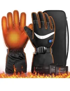 電熱グローブ バイク用 7.4V 6400mahバッテリー付き